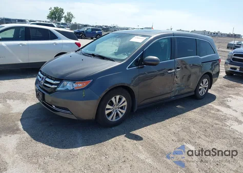 2016 Honda Odyssey Ex-L from USA, damaged, VIN 5FNRL5H64GB067474